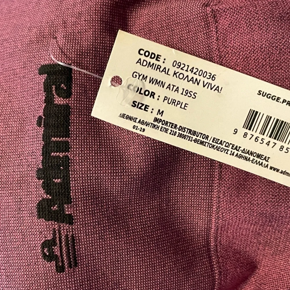 NWT Admiral Purple Women’s Athletic Leggings Size Medium